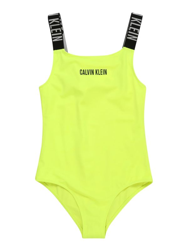 Calvin Klein Swimwear Calvin Klein Swimwear Бански костюм  сиво / ябълка / черно