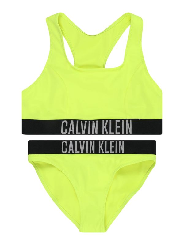 Calvin Klein Swimwear Calvin Klein Swimwear Бански тип бикини  сиво / лайм / черно
