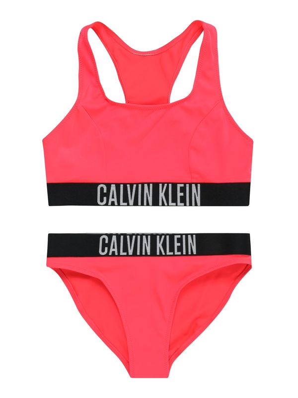 Calvin Klein Swimwear Calvin Klein Swimwear Бански тип бикини  сиво / светлочервено / черно