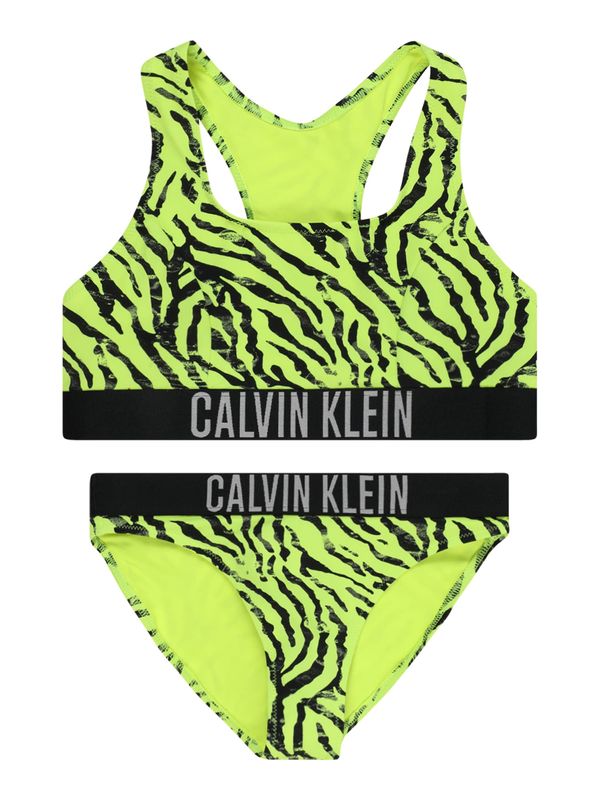 Calvin Klein Swimwear Calvin Klein Swimwear Бански тип бикини  светлосиво / ябълка / черно