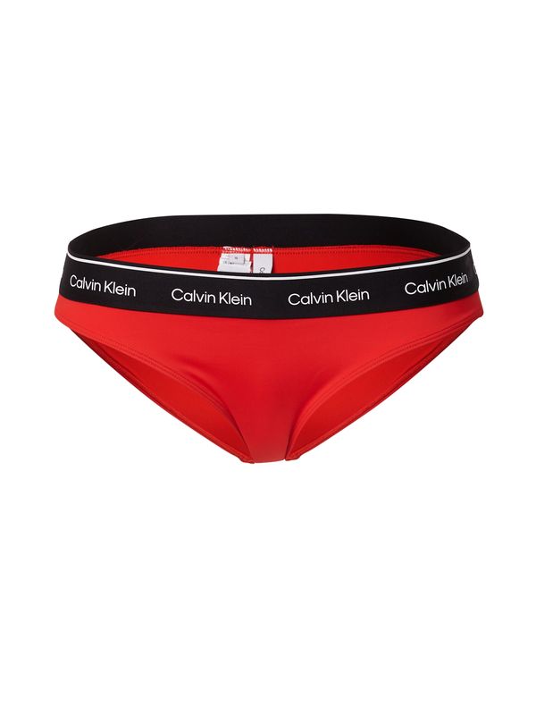 Calvin Klein Swimwear Calvin Klein Swimwear Долнище на бански тип бикини  червено / черно / бяло