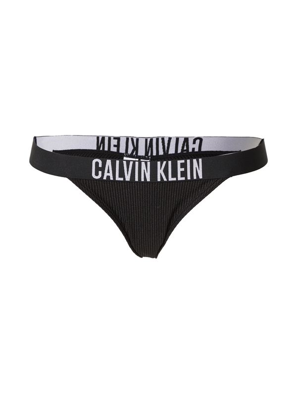 Calvin Klein Swimwear Calvin Klein Swimwear Долнище на бански тип бикини 'Intense Power'  черно / бяло