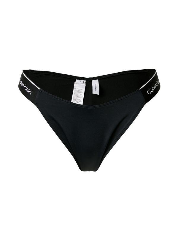 Calvin Klein Swimwear Calvin Klein Swimwear Долнище на бански тип бикини 'META LEGACY'  черно / бяло