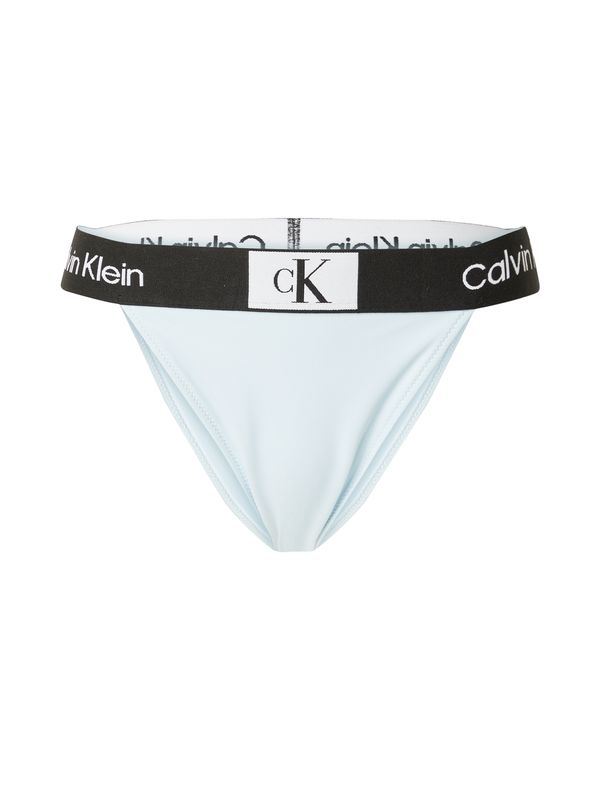 Calvin Klein Swimwear Calvin Klein Swimwear Долнище на бански тип бикини  светлосиньо / черно / бяло