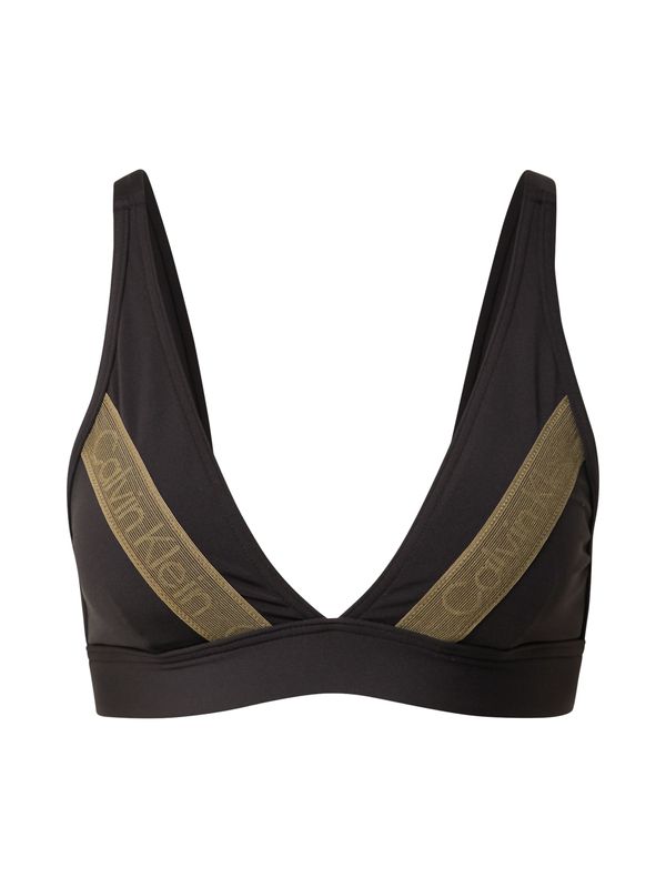 Calvin Klein Swimwear Calvin Klein Swimwear Горнище на бански 'Apex'  светлокафяво / черно