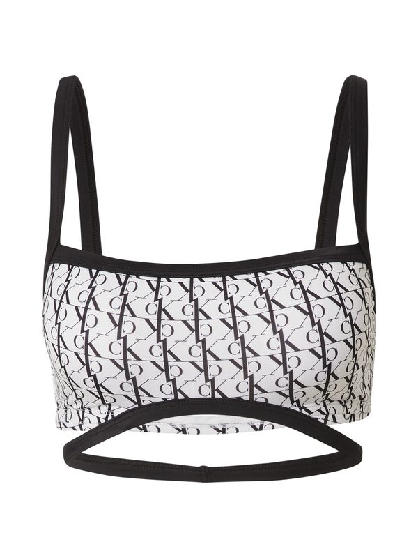Calvin Klein Swimwear Calvin Klein Swimwear Горнище на бански  черно / бяло