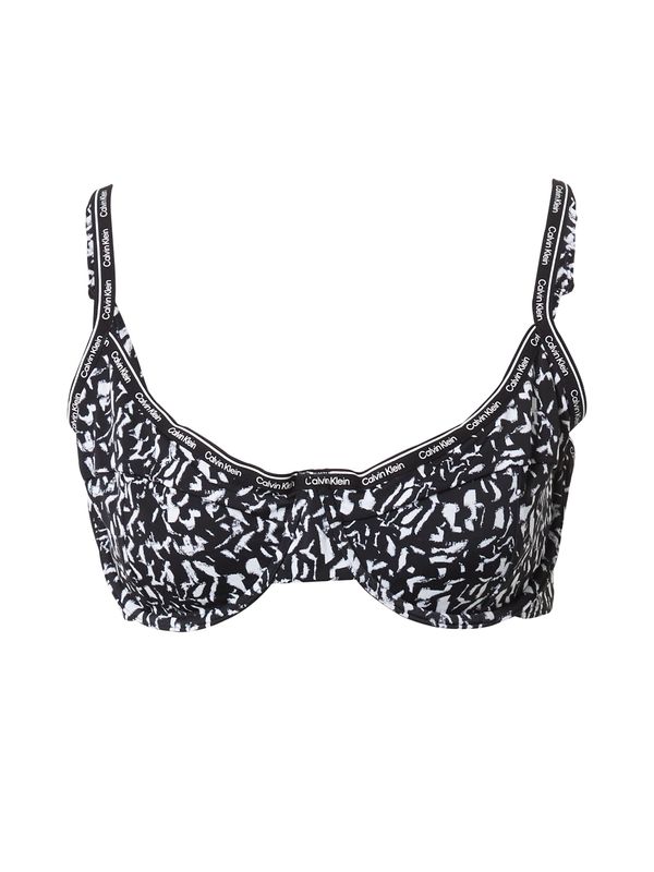 Calvin Klein Swimwear Calvin Klein Swimwear Горнище на бански  черно / бяло