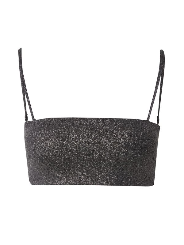 Calvin Klein Swimwear Calvin Klein Swimwear Горнище на бански  черно / сребърно