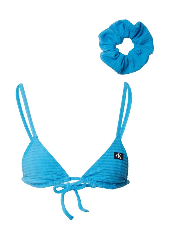 Calvin Klein Swimwear Calvin Klein Swimwear Горнище на бански  лазурно синьо / черно / бяло