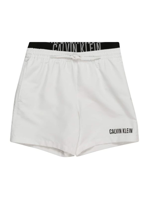 Calvin Klein Swimwear Calvin Klein Swimwear Шорти за плуване 'Intense Power '  черно / бяло