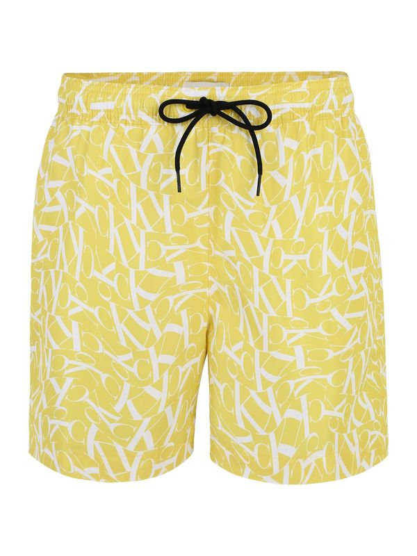 Calvin Klein Swimwear Calvin Klein Swimwear Шорти за плуване  лимоненожълто / бяло