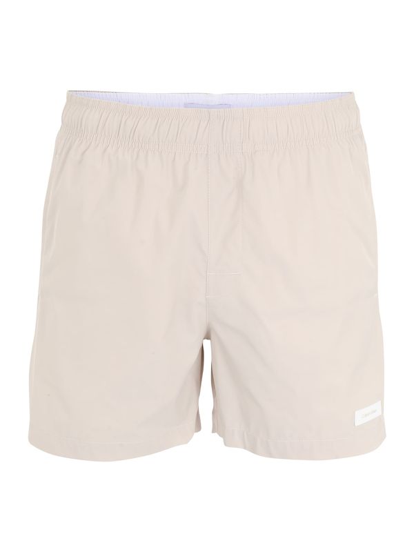 Calvin Klein Swimwear Calvin Klein Swimwear Шорти за плуване 'META ESSENTIALS'  бежово / бяло