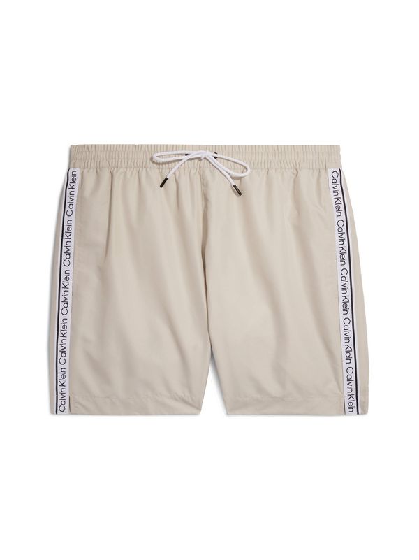 Calvin Klein Swimwear Calvin Klein Swimwear Шорти за плуване  сиво-бежово / черно / бяло