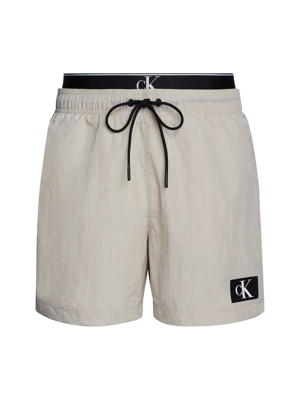Calvin Klein Swimwear Calvin Klein Swimwear Шорти за плуване  светлосиво / черно / бяло