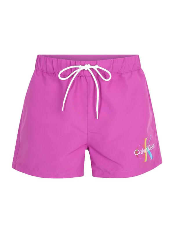 Calvin Klein Swimwear Calvin Klein Swimwear Шорти за плуване  тюркоазен / жълто / орхидея / бяло