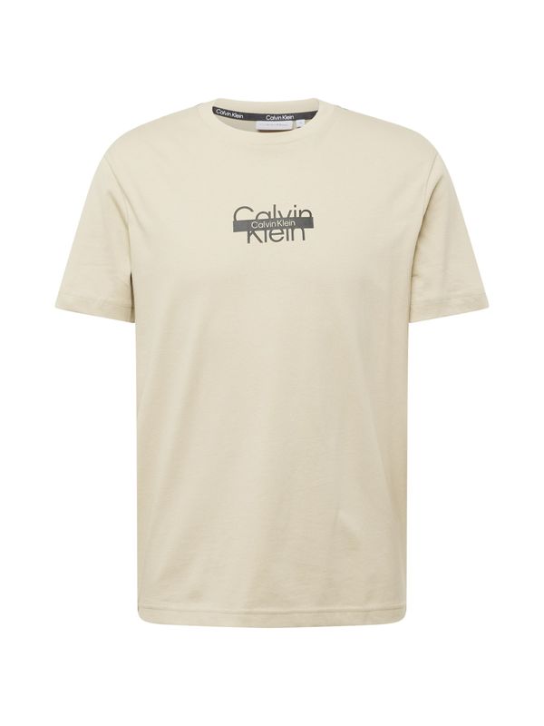 Calvin Klein Calvin Klein Тениска  бежово / черно
