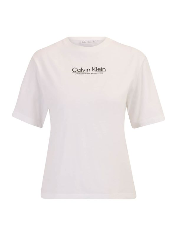 Calvin Klein Calvin Klein Тениска  черно / бяло