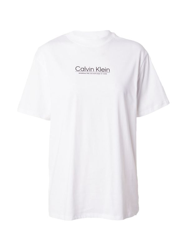 Calvin Klein Calvin Klein Тениска 'COORDINATES'  черно / бяло