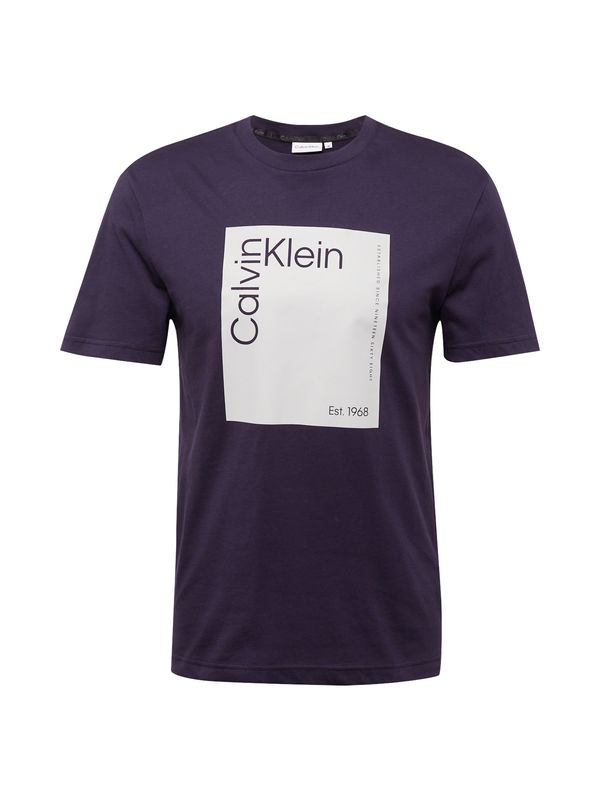 Calvin Klein Calvin Klein Тениска  нейви синьо / сиво-бежово / черно