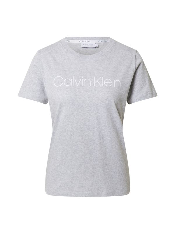 Calvin Klein Calvin Klein Тениска  сив меланж / бяло