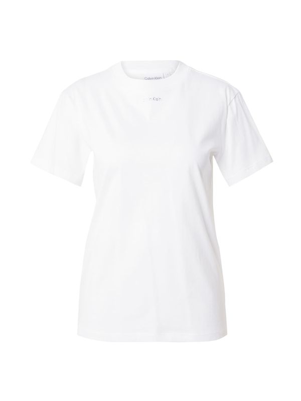 Calvin Klein Calvin Klein Тениска  сребърно / бяло