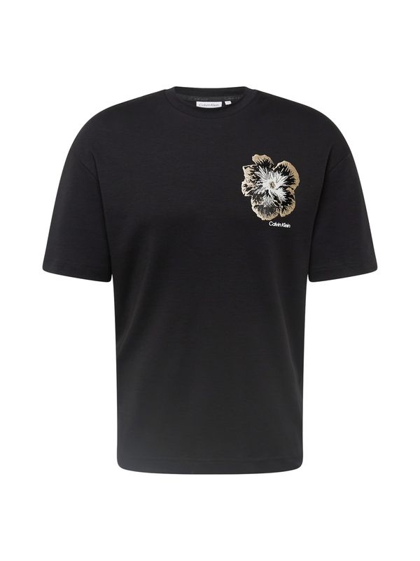 Calvin Klein Calvin Klein Тениска  злато / черно / бяло