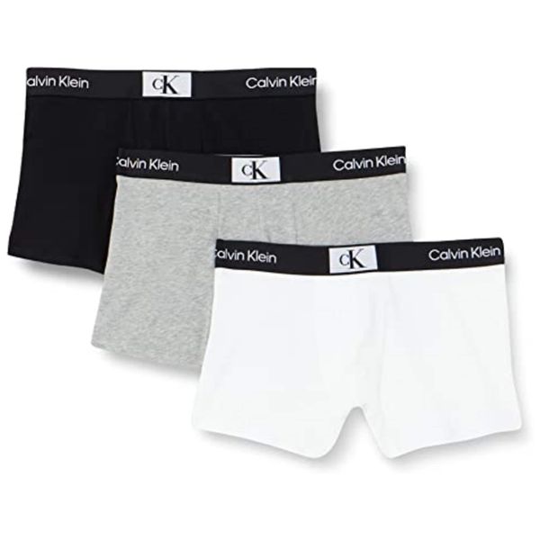Calvin Klein Underwear Calvin Klein Underwear Боксерки 'CK96'  сив меланж / черно / бяло
