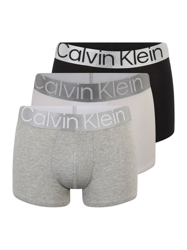 Calvin Klein Underwear Calvin Klein Underwear Боксерки  сребърно сиво / сив меланж / черно / бяло
