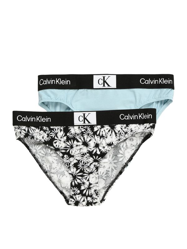Calvin Klein Underwear Calvin Klein Underwear Долни гащи '1996'  светлосиньо / черно / бяло