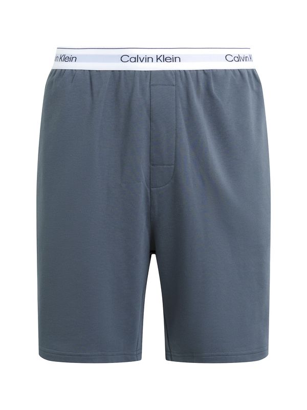 Calvin Klein Underwear Calvin Klein Underwear Панталон пижама  гълъбово синьо / сиво / черно / мръсно бяло