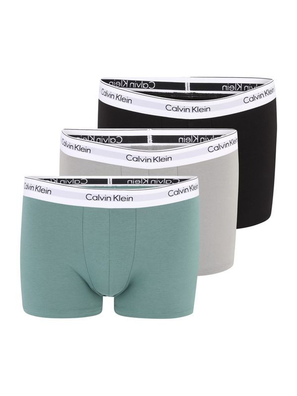 Calvin Klein Underwear Plus Calvin Klein Underwear Plus Боксерки  сив меланж / нефритено зелено / черно / бяло