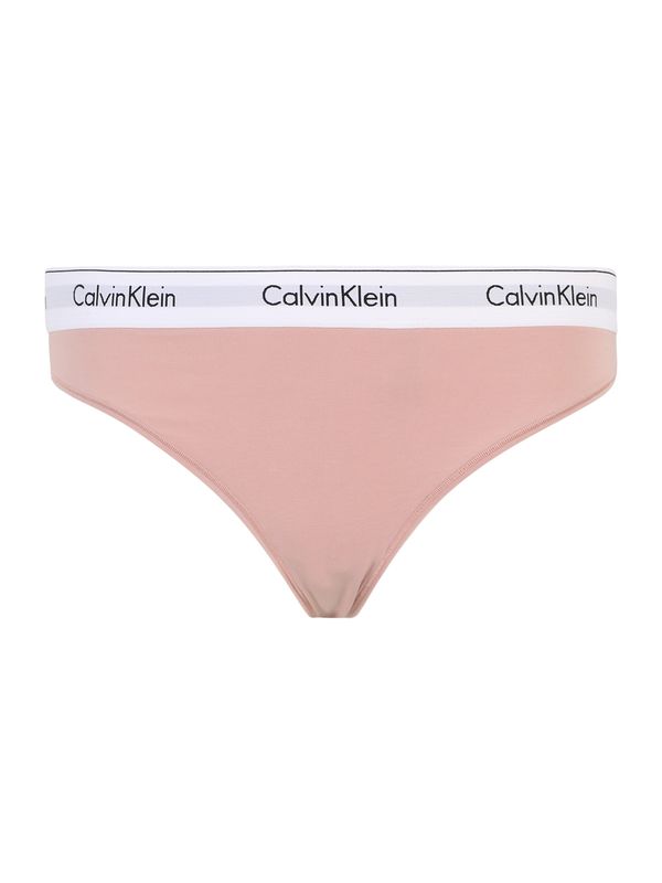 Calvin Klein Underwear Plus Calvin Klein Underwear Plus Стринг  пудра / черно / бяло