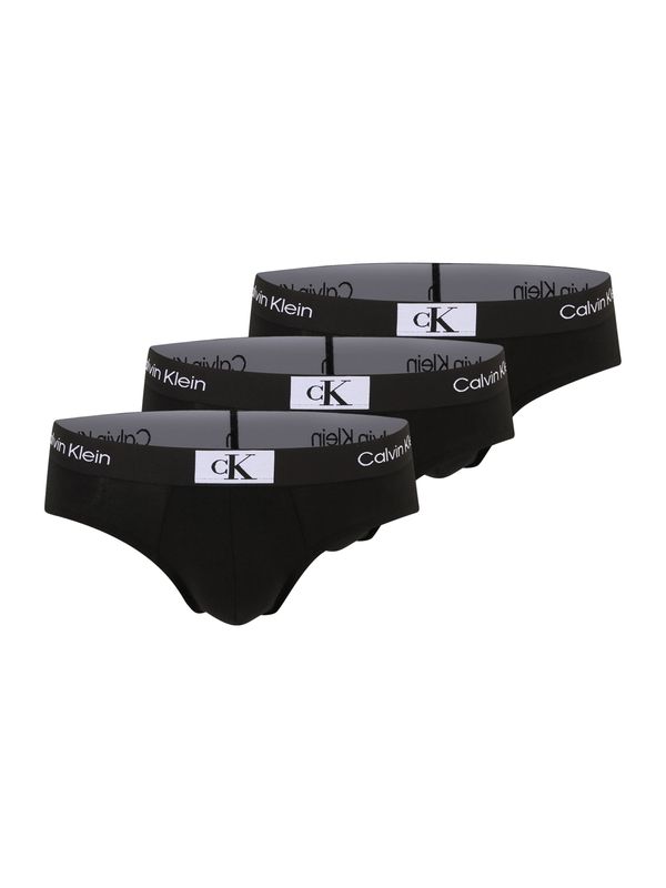 Calvin Klein Underwear Calvin Klein Underwear Слип 'CK96'  черно / бяло