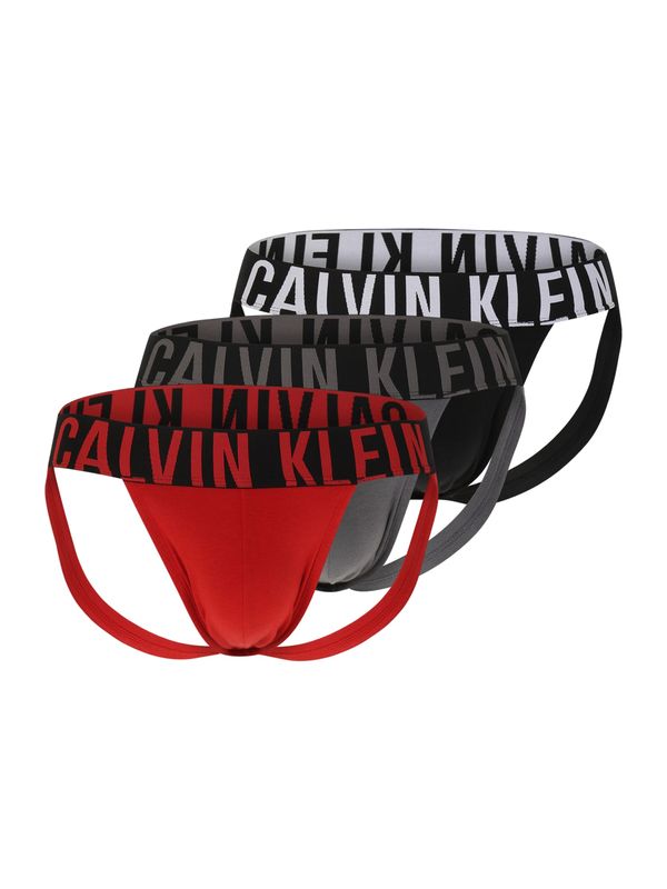 Calvin Klein Underwear Calvin Klein Underwear Слип 'Intense Power'  сиво / червено / черно / бяло