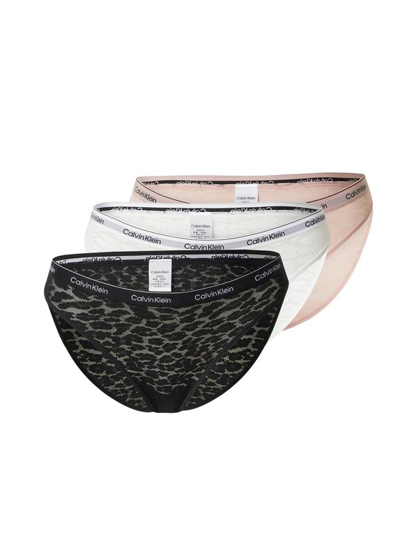 Calvin Klein Underwear Calvin Klein Underwear Слип  пастелно розово / черно / бяло