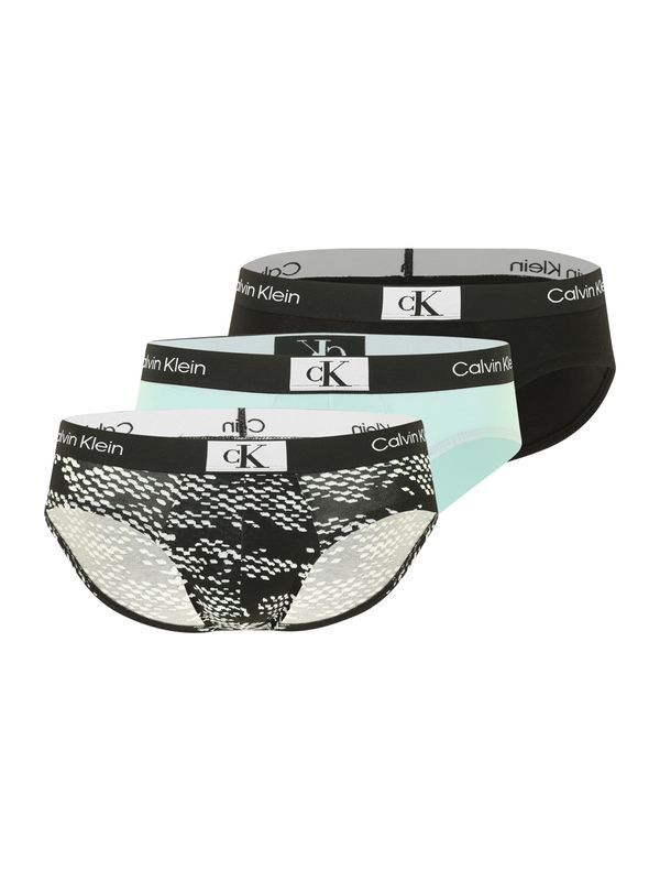 Calvin Klein Underwear Calvin Klein Underwear Слип  сиво / мента / черно / бяло