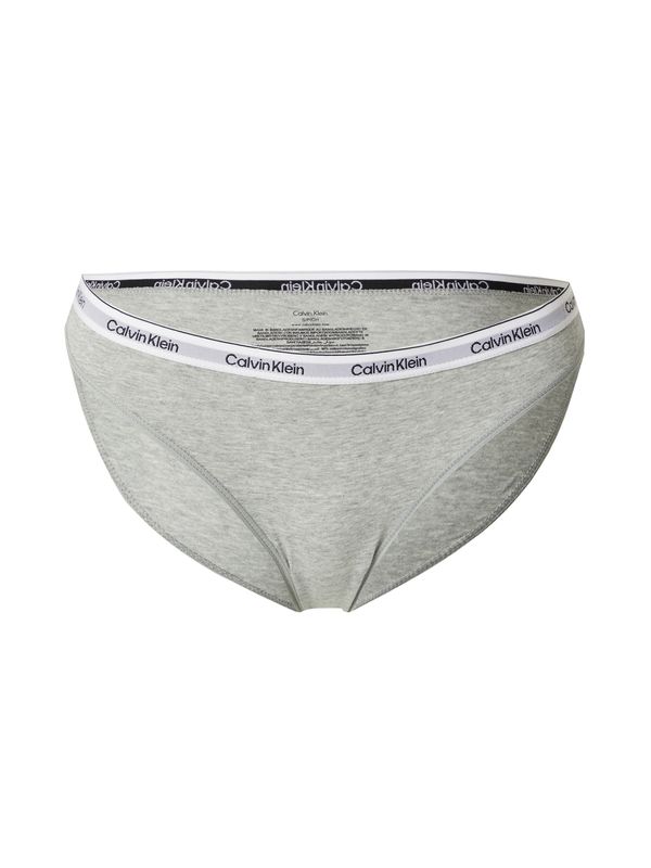 Calvin Klein Underwear Calvin Klein Underwear Слип  светлосиво / сив меланж / черно / бяло