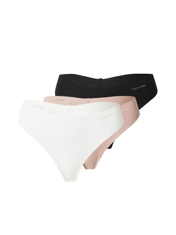 Calvin Klein Underwear Calvin Klein Underwear Стринг  бледорозово / черно / бяло