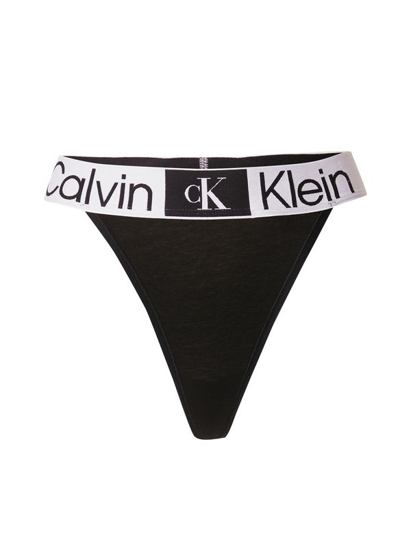 Calvin Klein Underwear Calvin Klein Underwear Стринг  черно / бяло