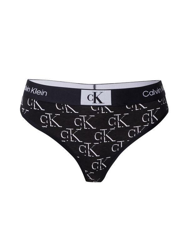 Calvin Klein Underwear Calvin Klein Underwear Стринг  черно / мръсно бяло