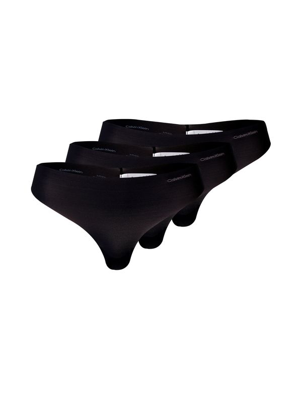 Calvin Klein Underwear Calvin Klein Underwear Стринг 'Invisibles'  синьо / сребърно сиво / черно