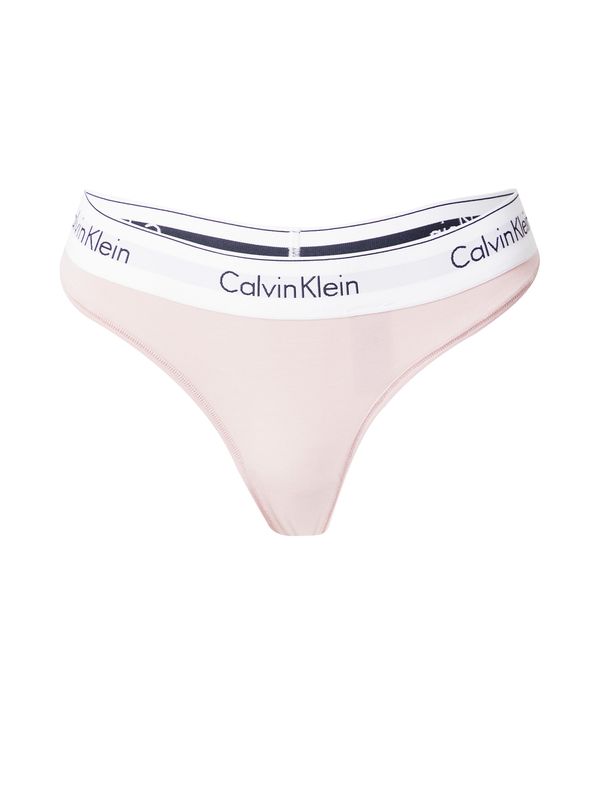 Calvin Klein Underwear Calvin Klein Underwear Стринг  светлосиво / бледорозово / черно / бяло