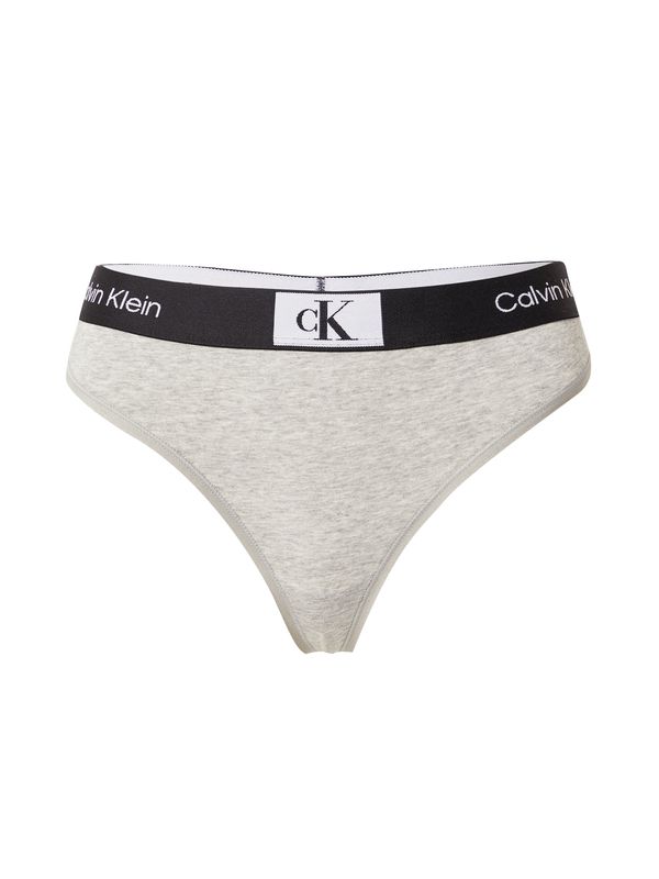 Calvin Klein Underwear Calvin Klein Underwear Стринг  светлосиво / черно / бяло
