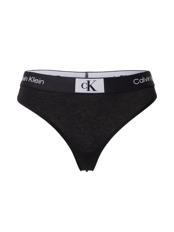 Calvin Klein Underwear Calvin Klein Underwear Стринг  светлосиво / черно