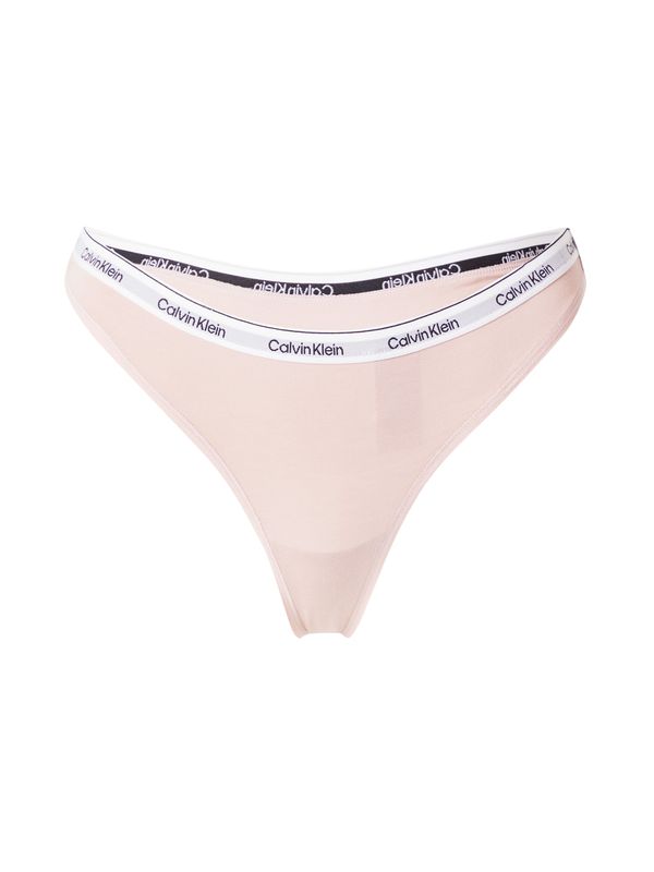 Calvin Klein Underwear Calvin Klein Underwear Стринг  светлосиво / пастелно розово / черно / бяло