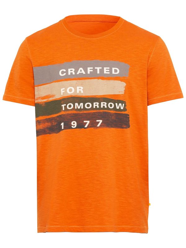 CAMEL ACTIVE CAMEL ACTIVE Тениска  антрацитно черно / каки / тъмнооранжево / бяло