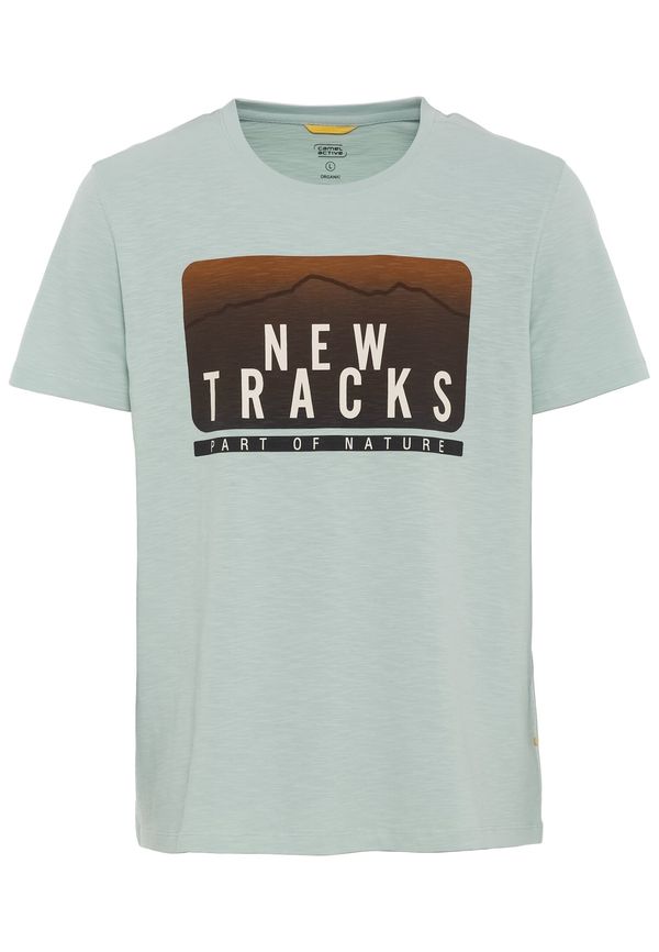 CAMEL ACTIVE CAMEL ACTIVE Тениска  брокат / тъмнокафяво / пастелно зелено / бяло