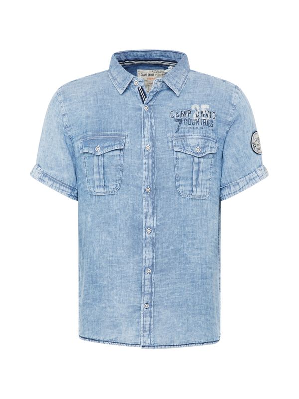CAMP DAVID CAMP DAVID Риза  син деним
