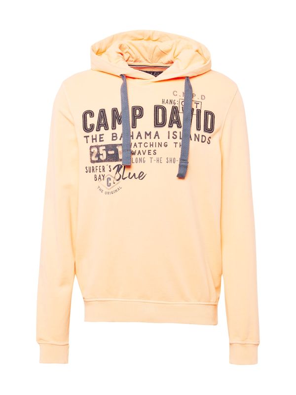 CAMP DAVID CAMP DAVID Суичър  нейви синьо / пастелно оранжево / черно