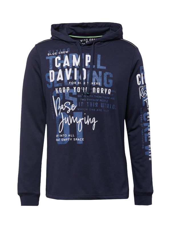 CAMP DAVID CAMP DAVID Суичър  синьо / тъмносиньо / бяло